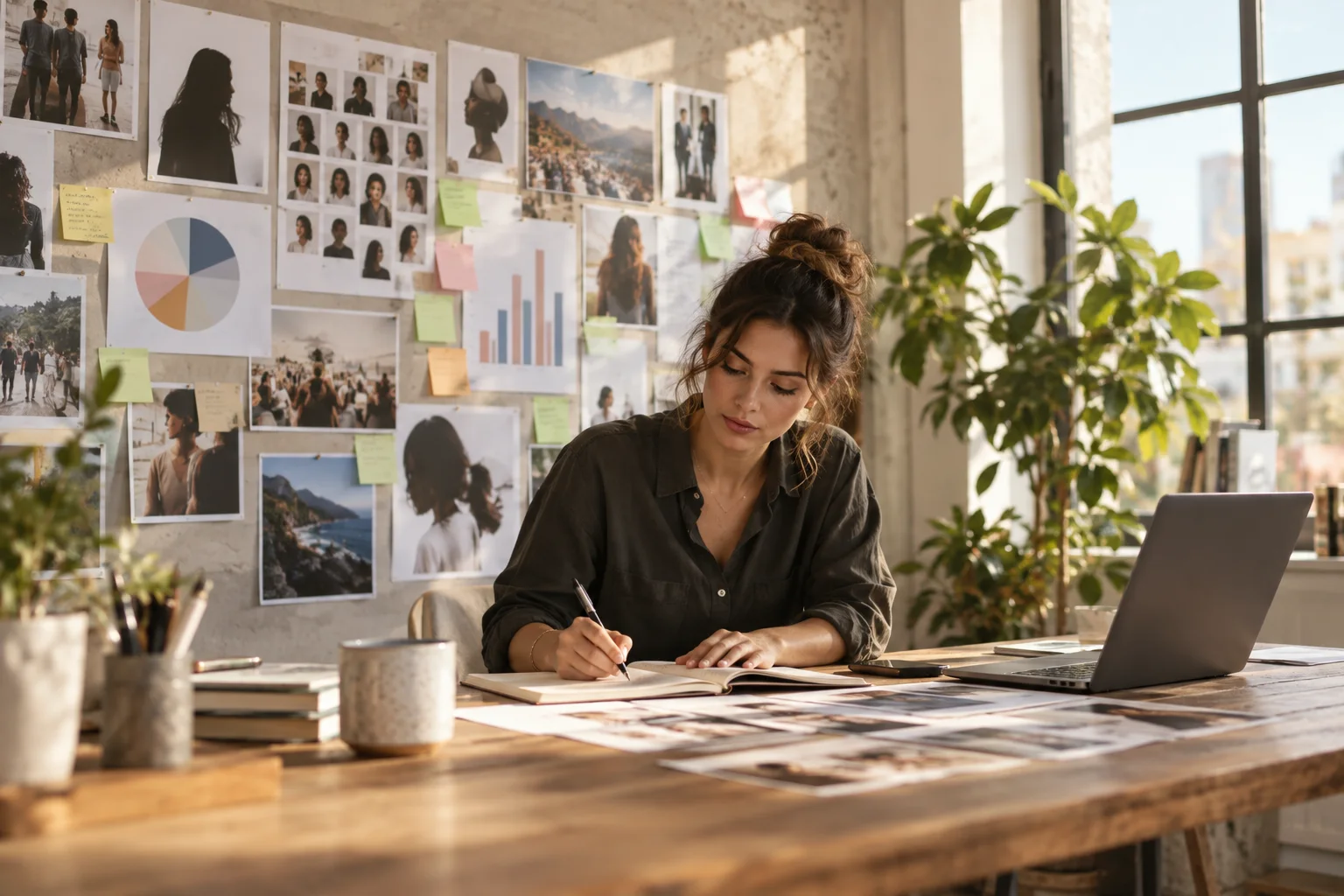 Marketing strategist organizing audience insights